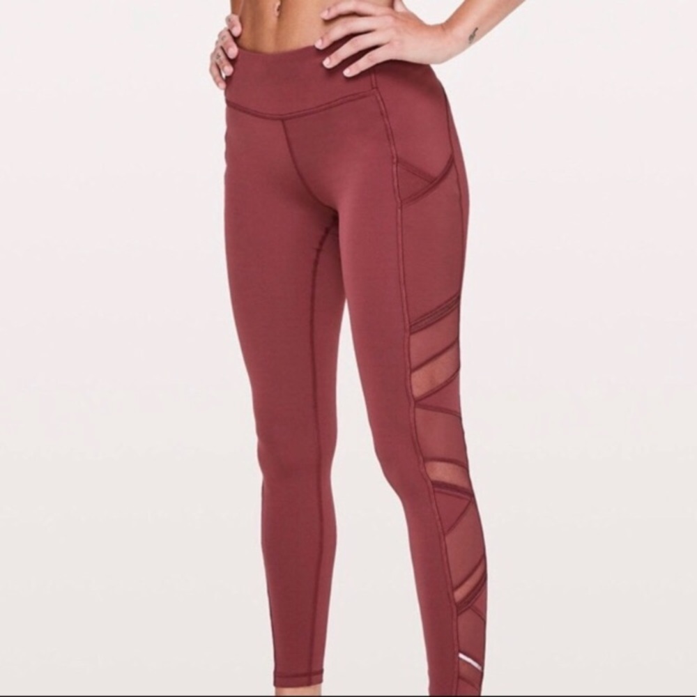 NWOT Speed Up Leggings in Savannah with mesh